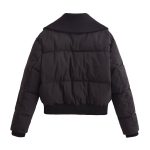 Street-style Ribbed Cotton-padded Jacket - Image 2
